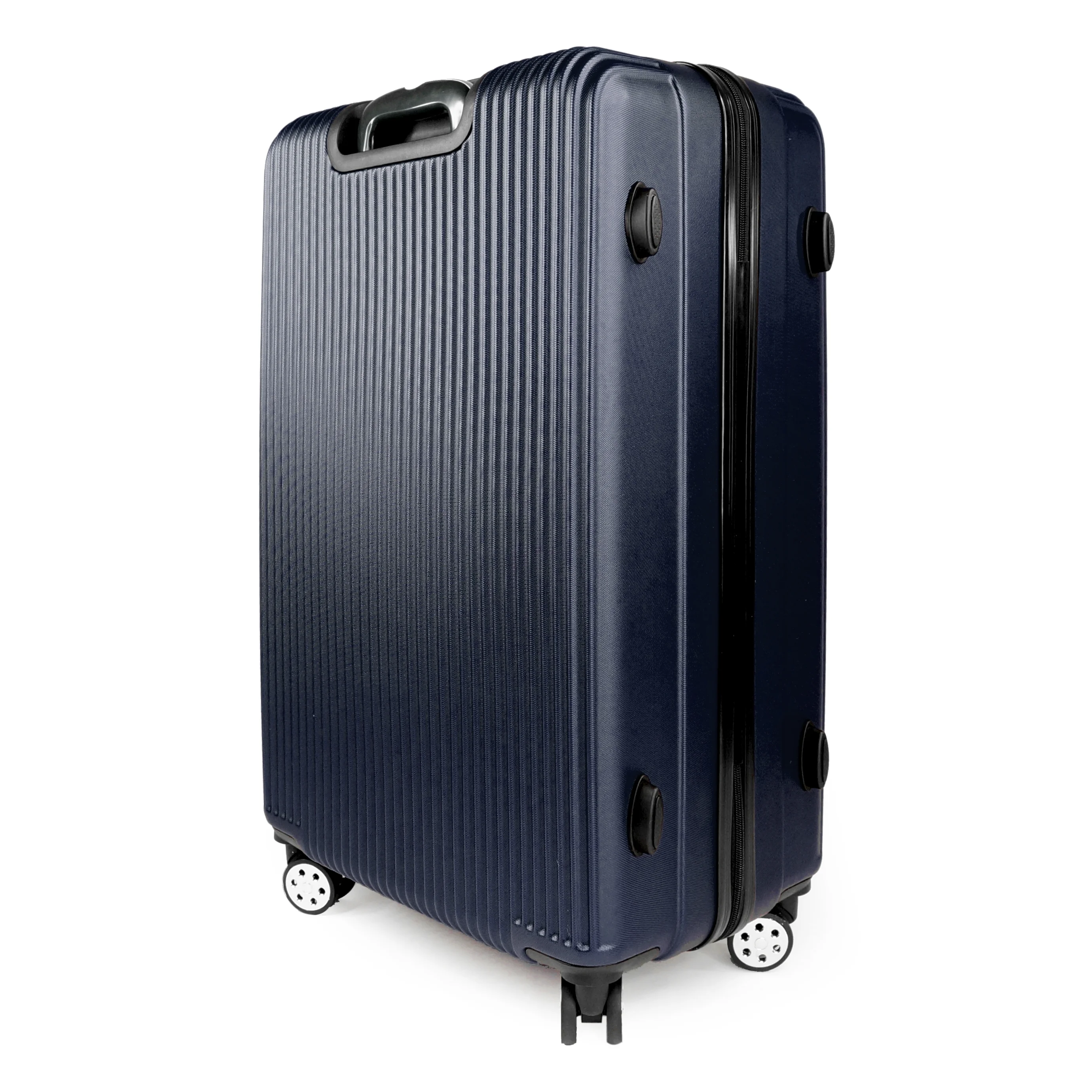 K-Cliffs 3pcs Luggage Set Lightweight Expandable Hard sided ABS Spinner Travel Suitcase  Black