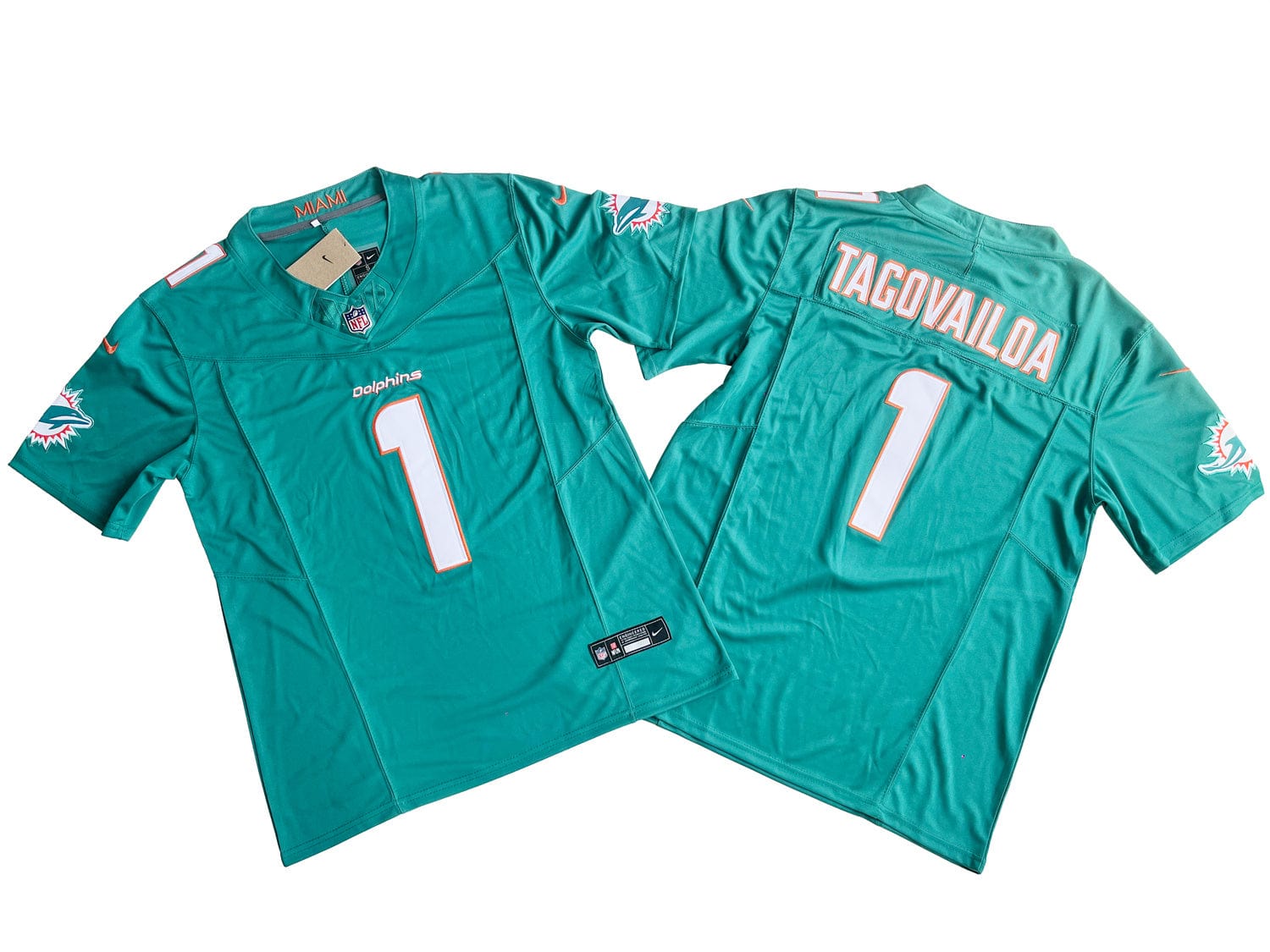 Miami Dolphins 1# Tua Tagovailoa Nike Vapor F.U.S.E. Limited Jersey
