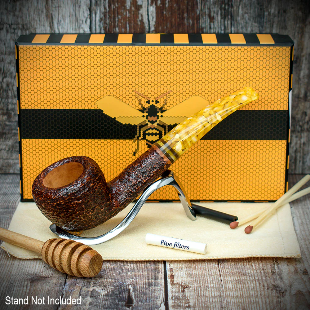 Savinelli Miele Rusticata Brownblast 316 - 6mm Briar Pipe