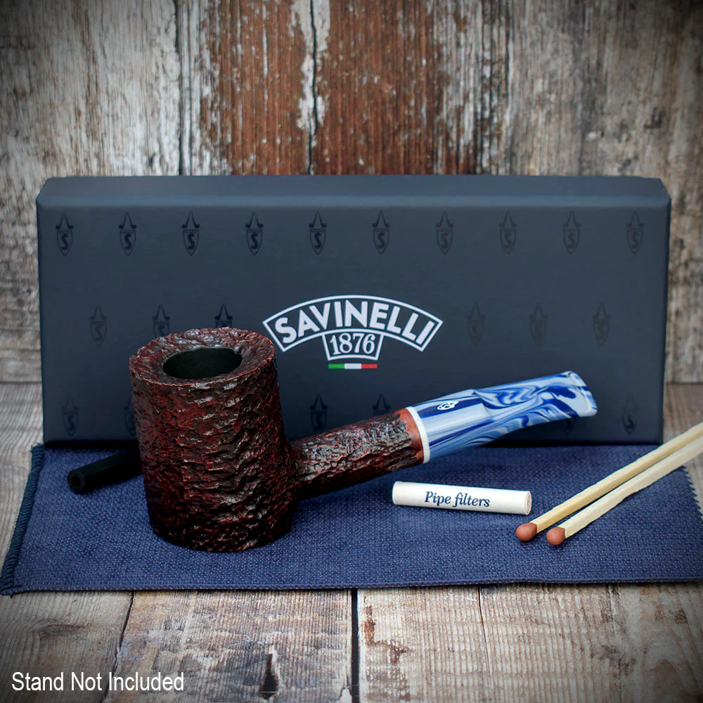 Savinelli Oceano Rusticated 311 - 6mm Briar Pipe