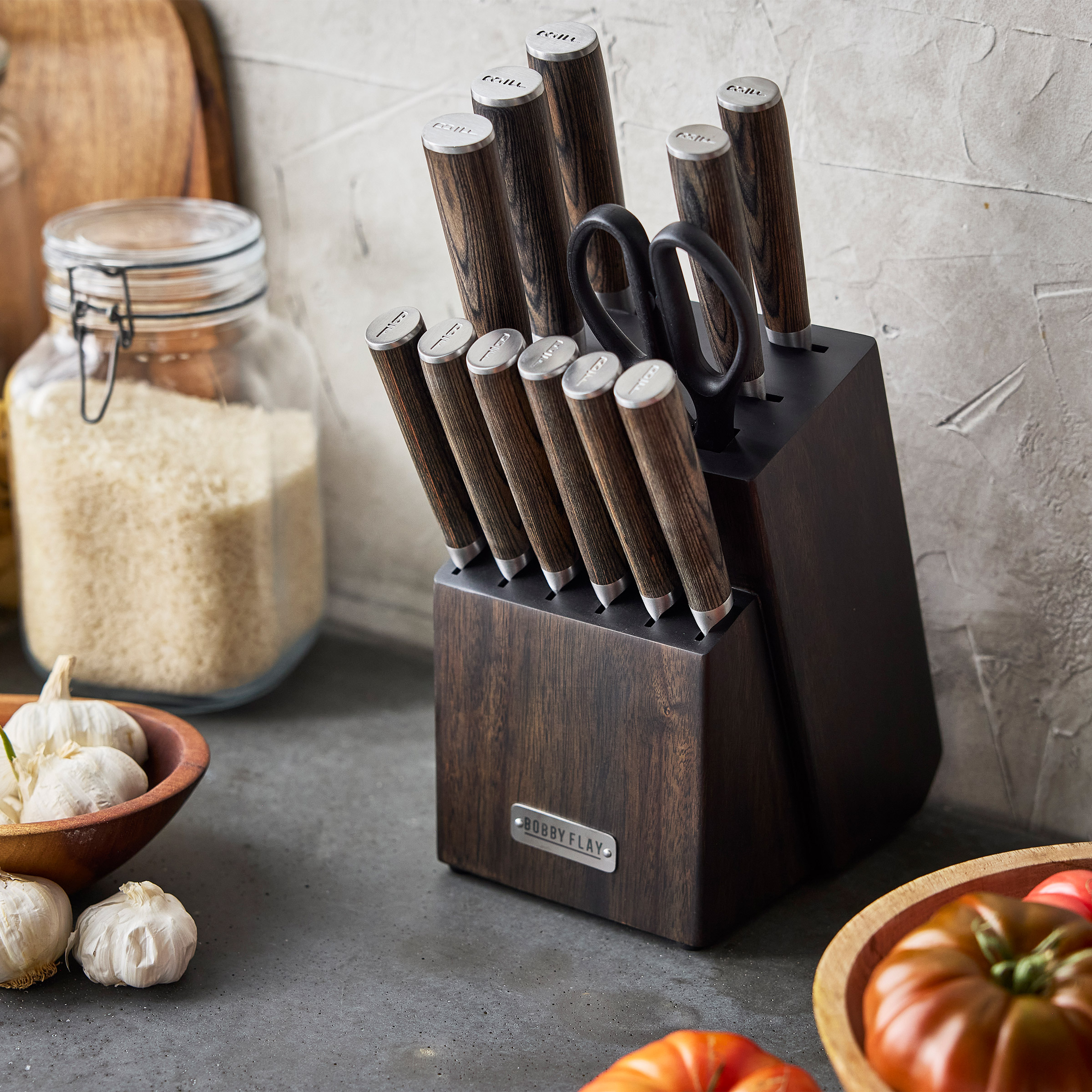Bobby Flay by GreenPan Stainless Steel 13-piece Knife Block Set