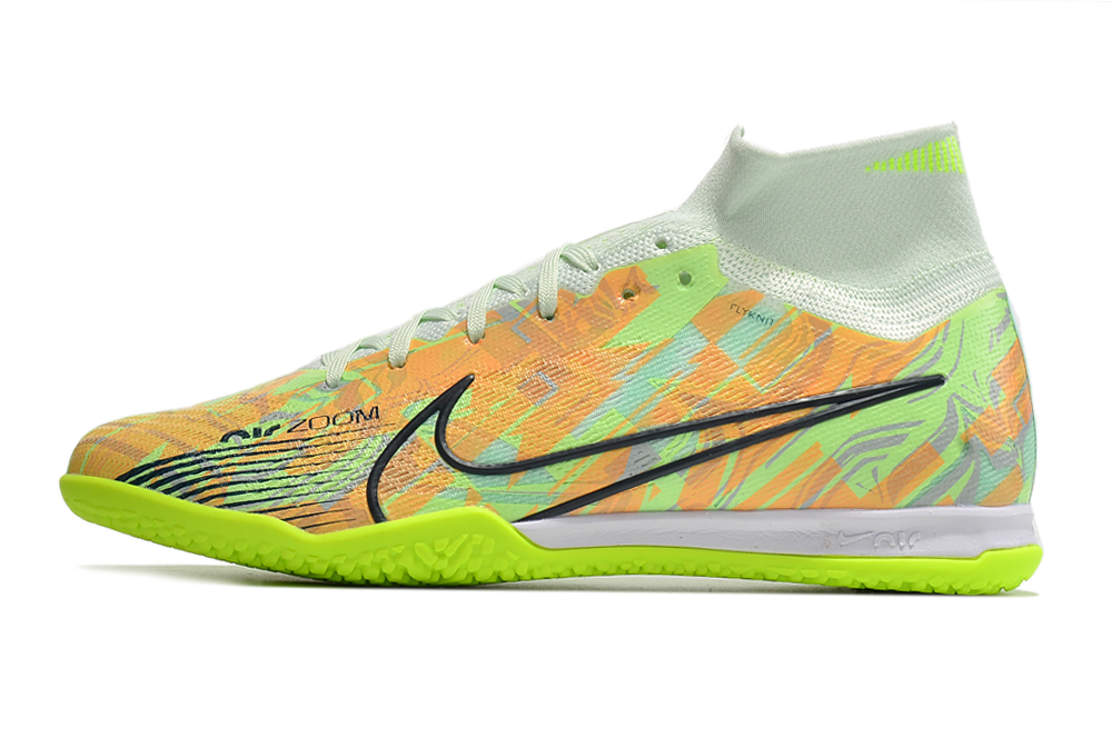 Assassin 15th generation high-top fully knitted waterproof MD air cushion grass spike football shoes