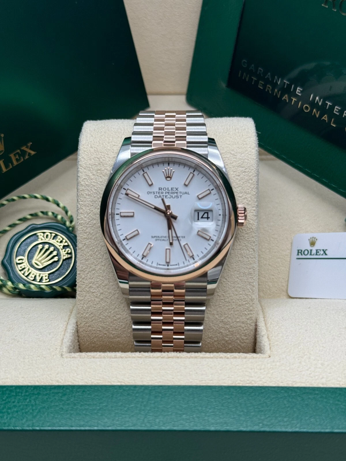 【Super Clone】RLX  Datejust 36mm 126201 White Dial Jubilee Bracelet Watch