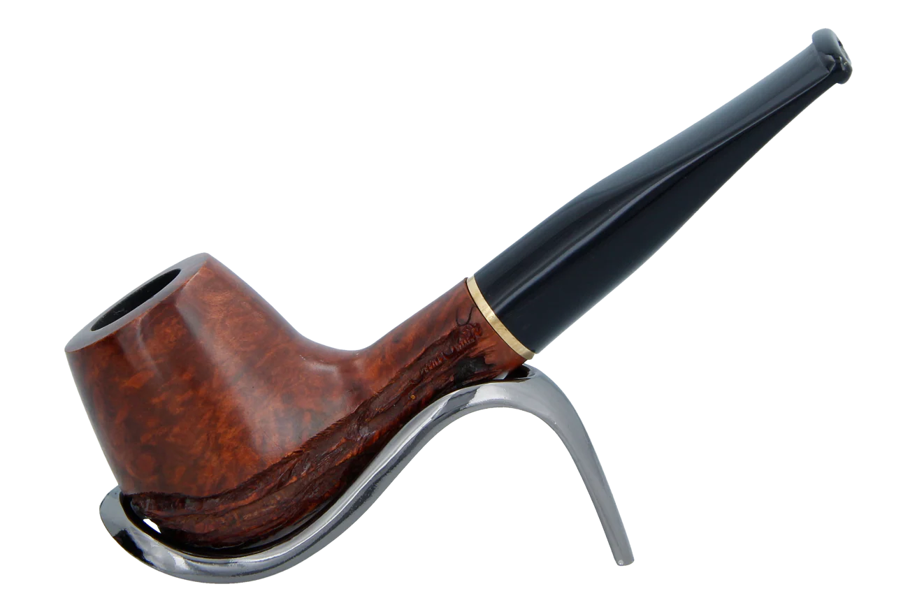 Jean Claude 9mm Filter Rustic Wave Briar Smoking Pipe - Shape 04