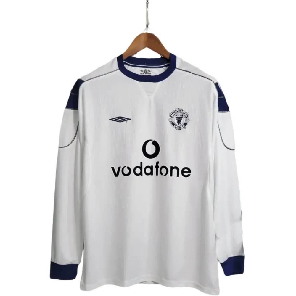 1999/2000 Manchester United Away Long Sleeve Retro Jersey-Fans