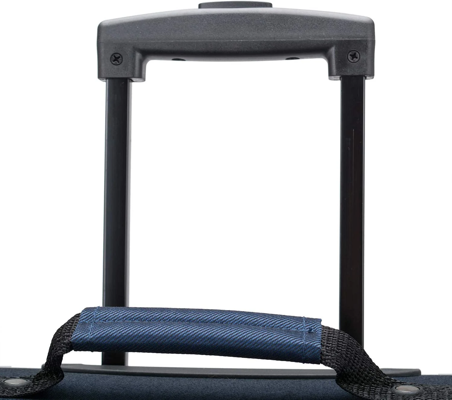 U.S. Traveler Aviron Bay Expandable Softside Luggage Set with Spinner Wheels, Navy, 2-Piece (23/31)