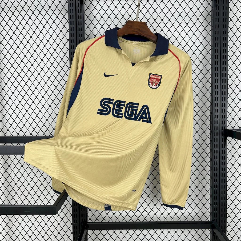 Retro Arsenal 2001-02 Away Long Sleeves Jersey