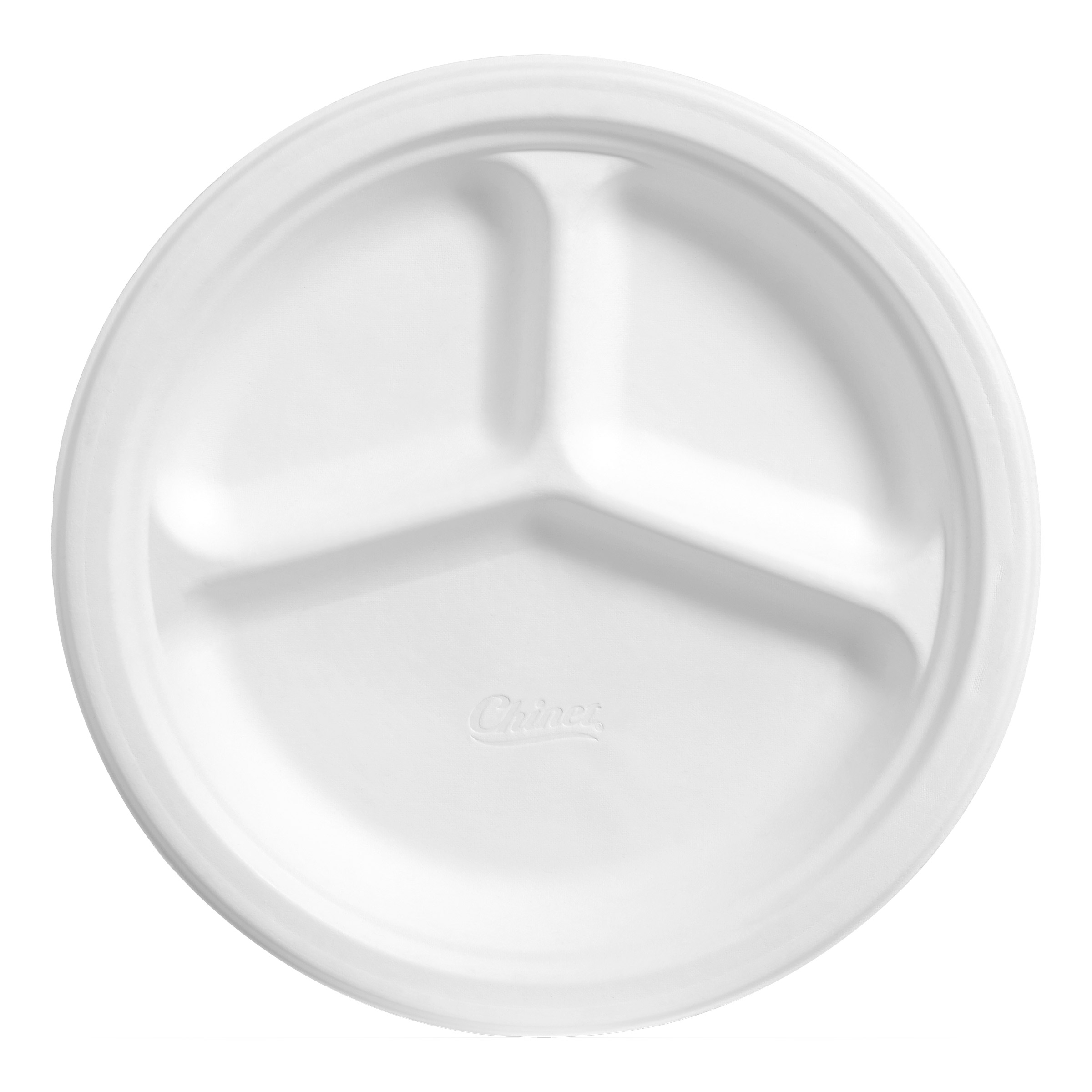 Chinet Classic Compartment 10-3/8' Paper Plate, 165-count