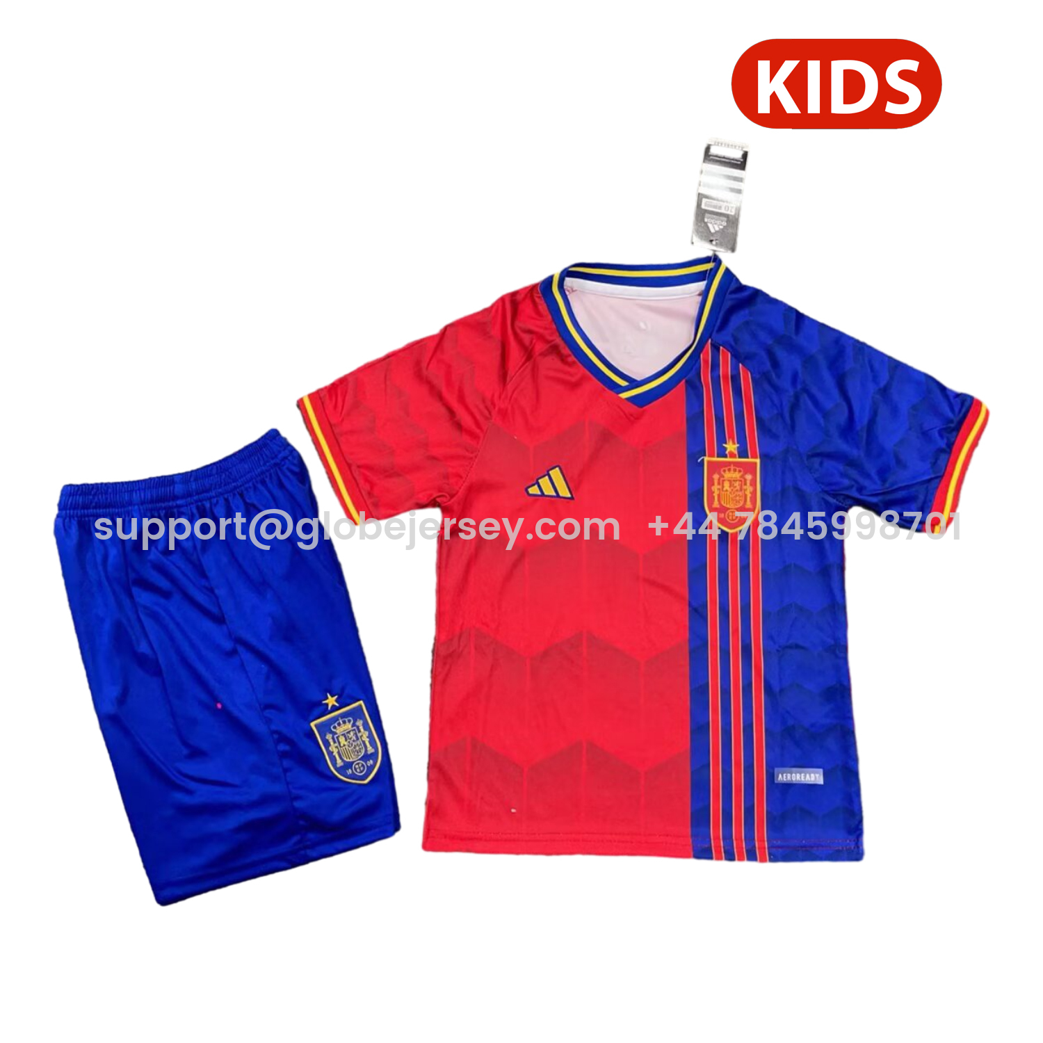 Spain 2025 2025 Red And Blue Special Edition Kids Kit