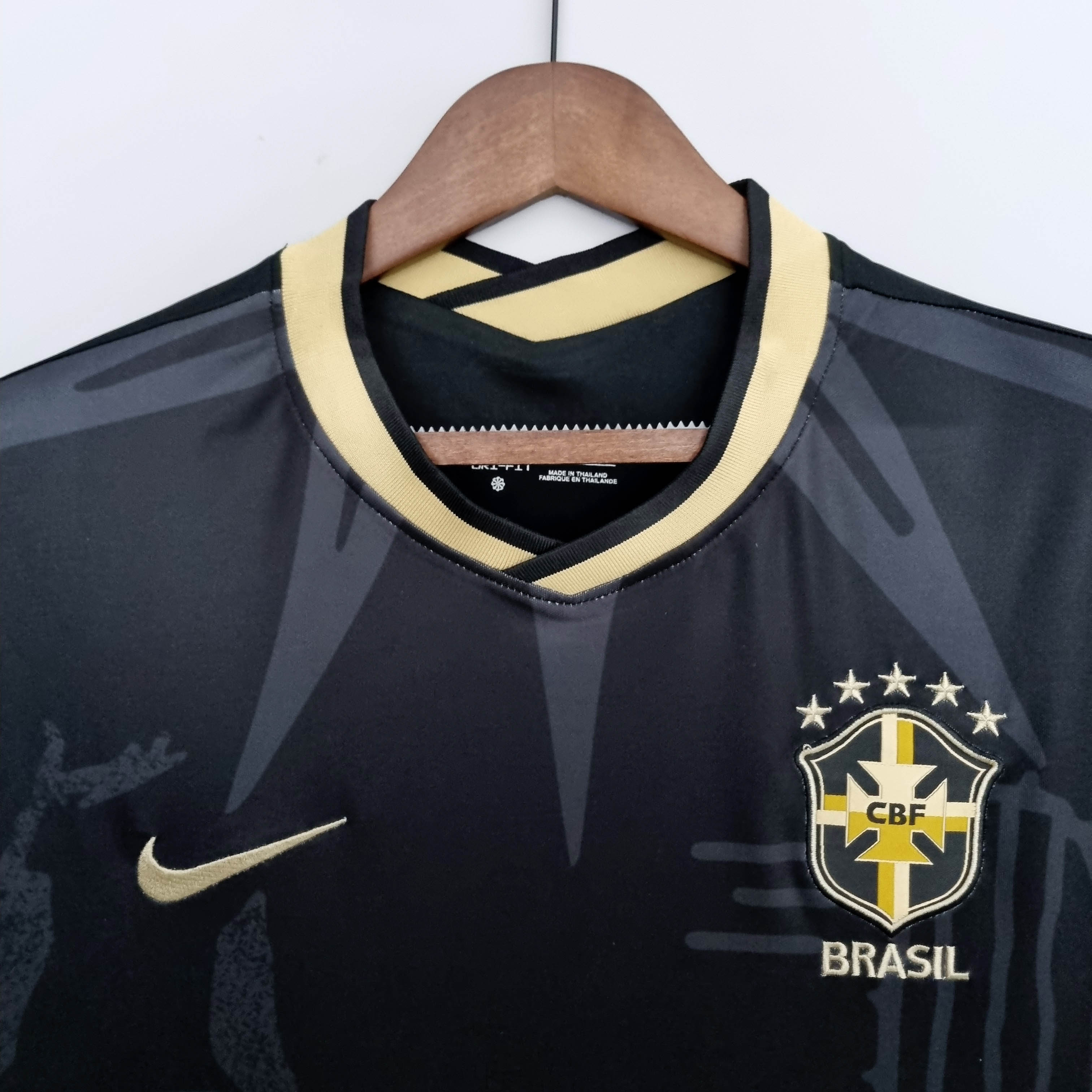 2022 Brazil Special Edition Black Soccer Jersey - Fans Edition