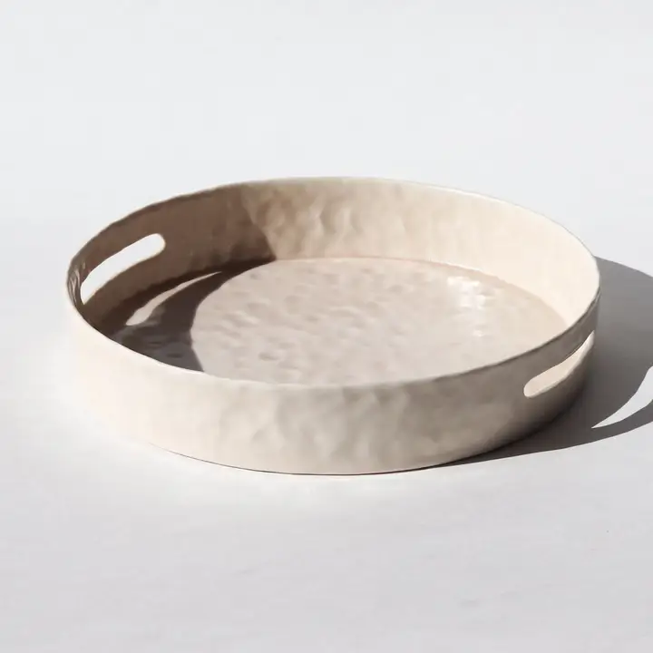 Abstract Geometric Solid Brass Coasters with Non-Slip Backing - Set of 4