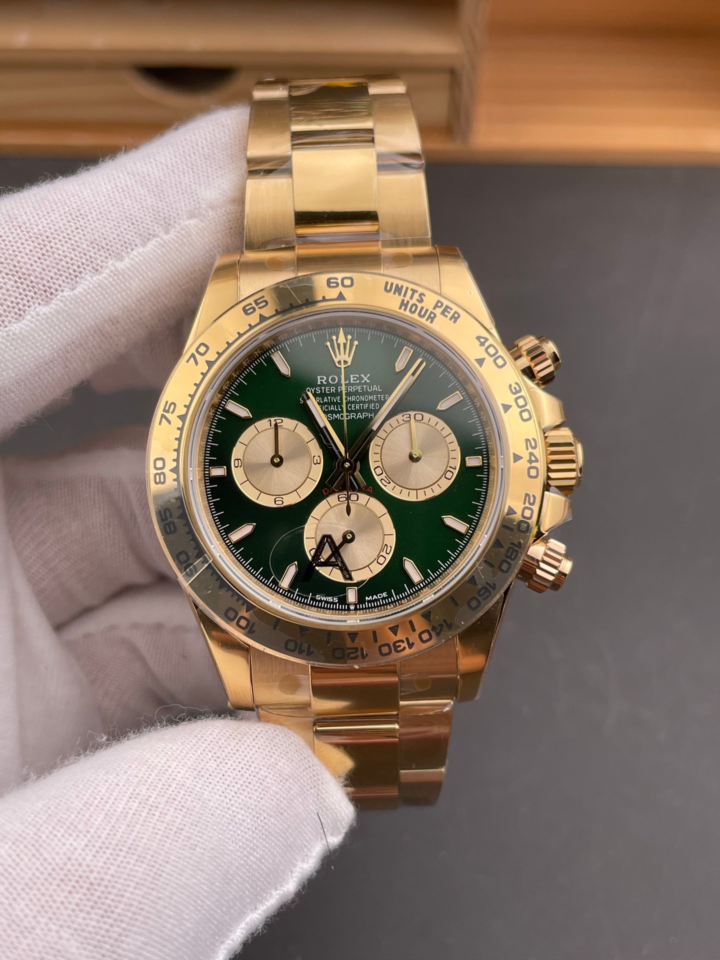 Rolex Daytona Green Gold