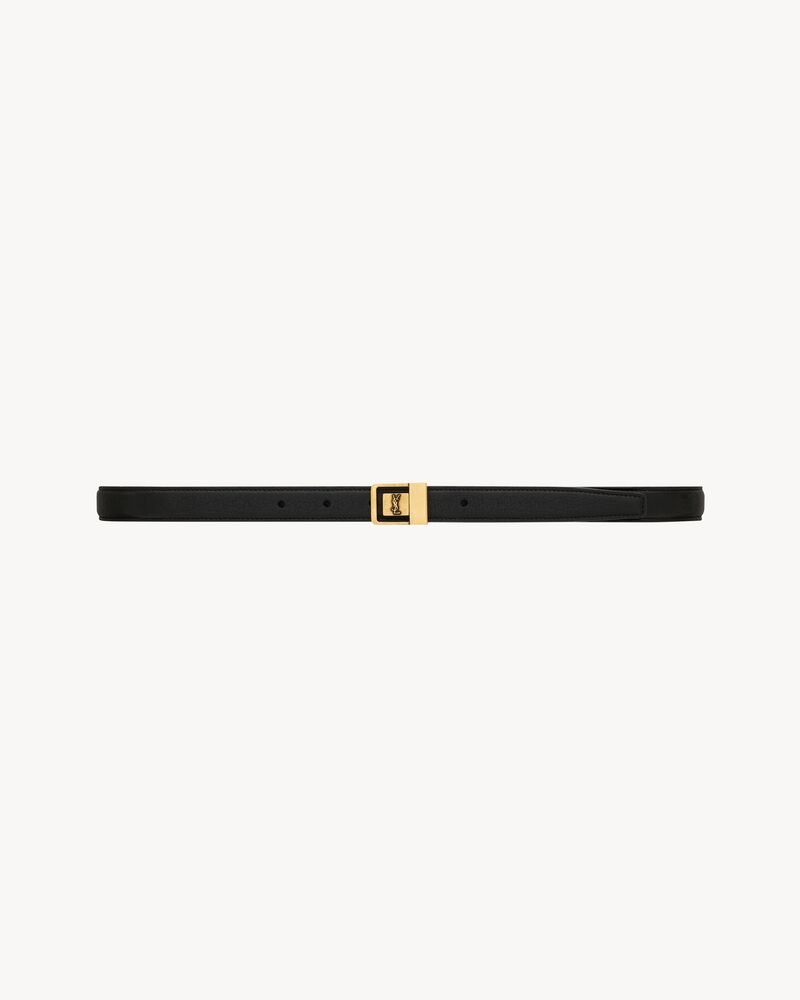 la 66 buckle thin belt in grained lambskin
