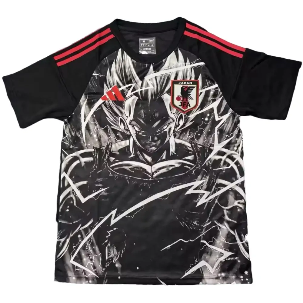 25-26 Japan Super Vegeta Black and Red Jersey - Fan Edition
