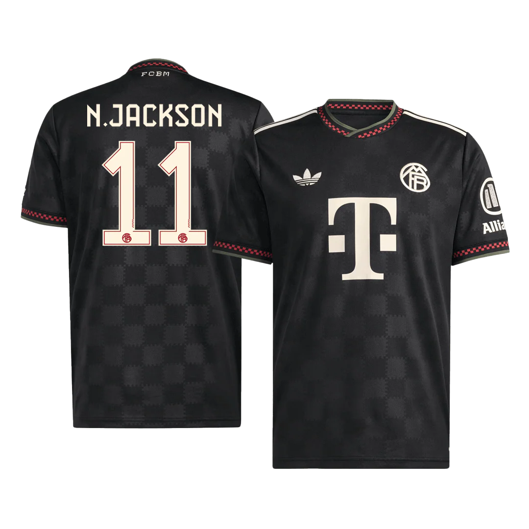 N.JACKSON #11 Bayern Munich Third Away Soccer Jersey 2025/26