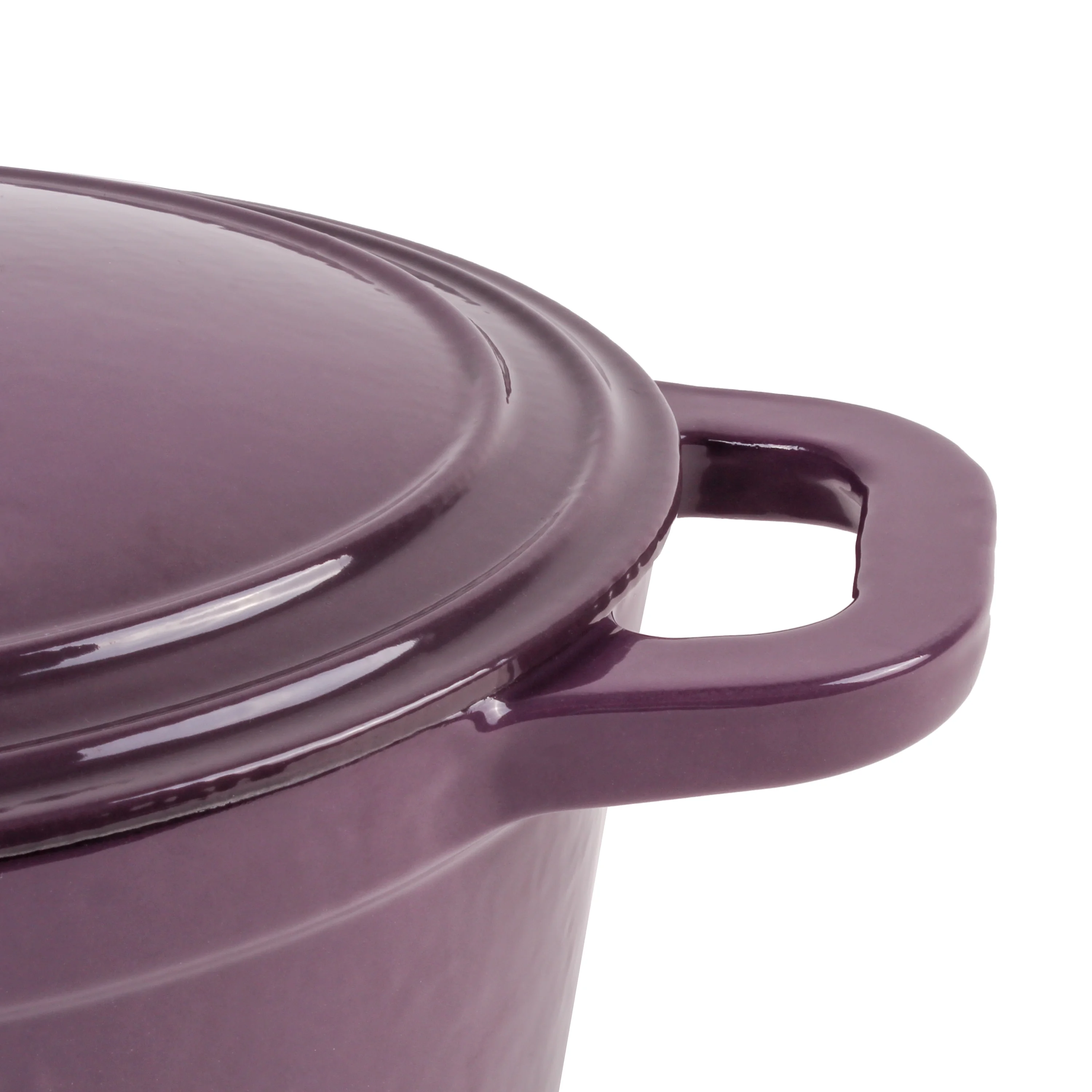 BergHOFF Neo 4Pc Cast Iron Set: 5qt. & 7qt. Covered Dutch Ovens, Green