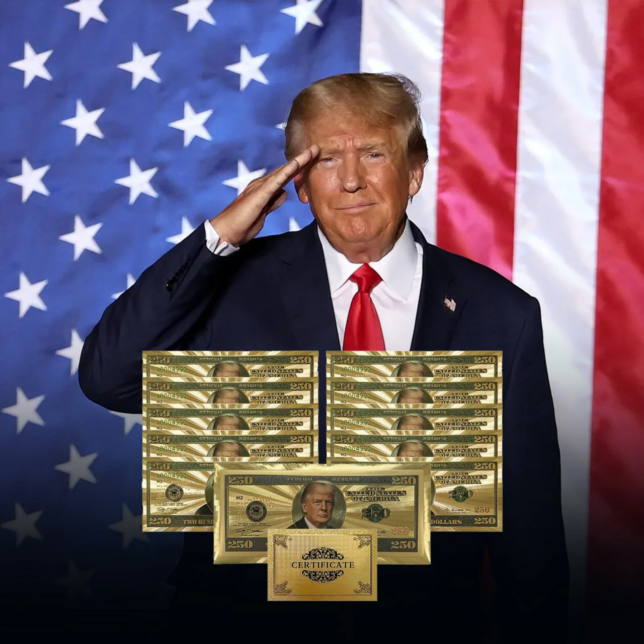 The Official Trump $250 Bucks Bills – Certified