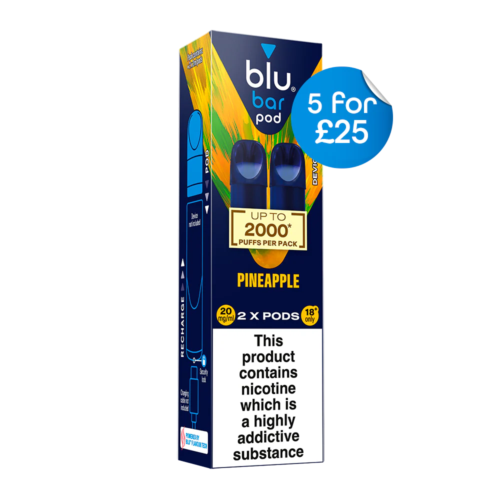 Blu Pre-Filled Replacement Vape Pods 20mg/ml 2 Pack - Pineapple