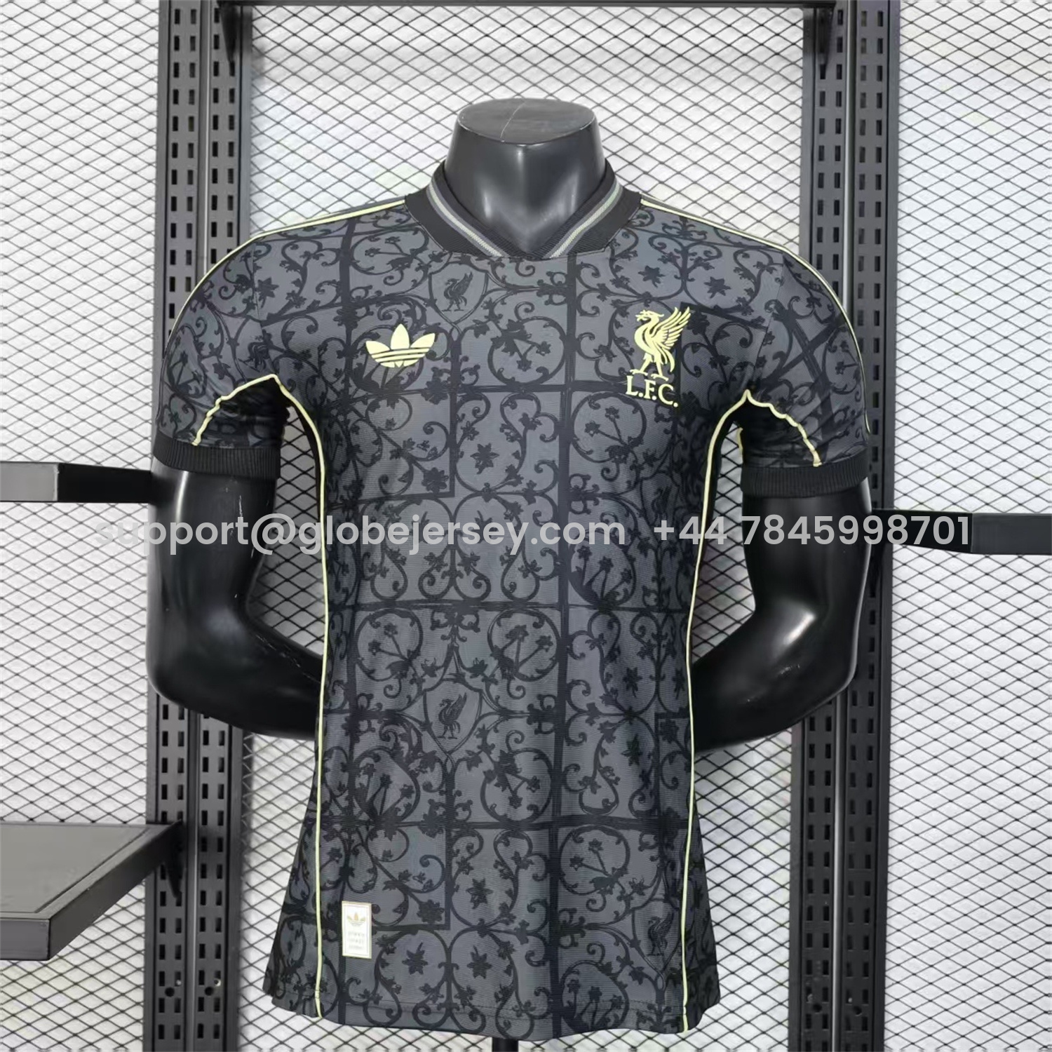 Liver.pool 25-26 Black Floral Pattern Special Jersey - Player Version
