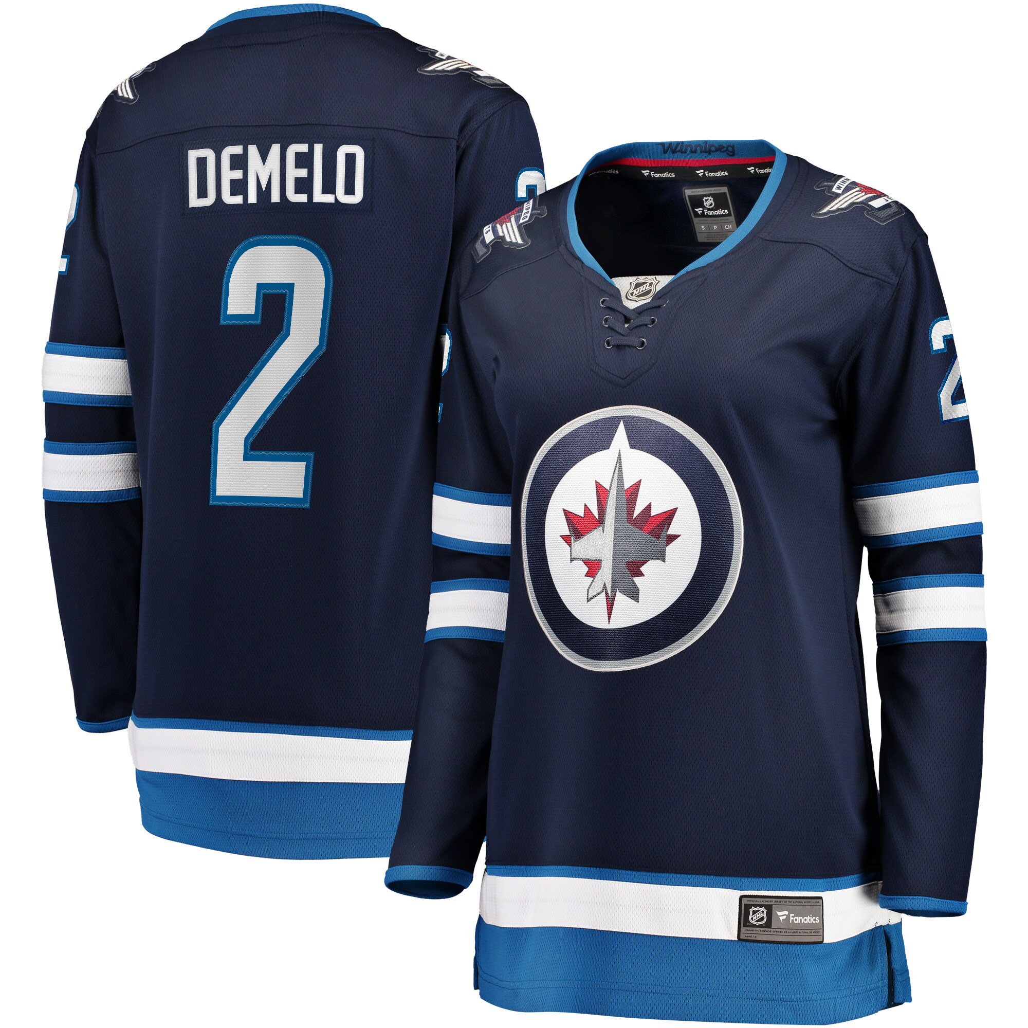 Dylan DeMelo Winnipeg Jets Fanatics Women’s Home Breakaway   Jersey – Navy