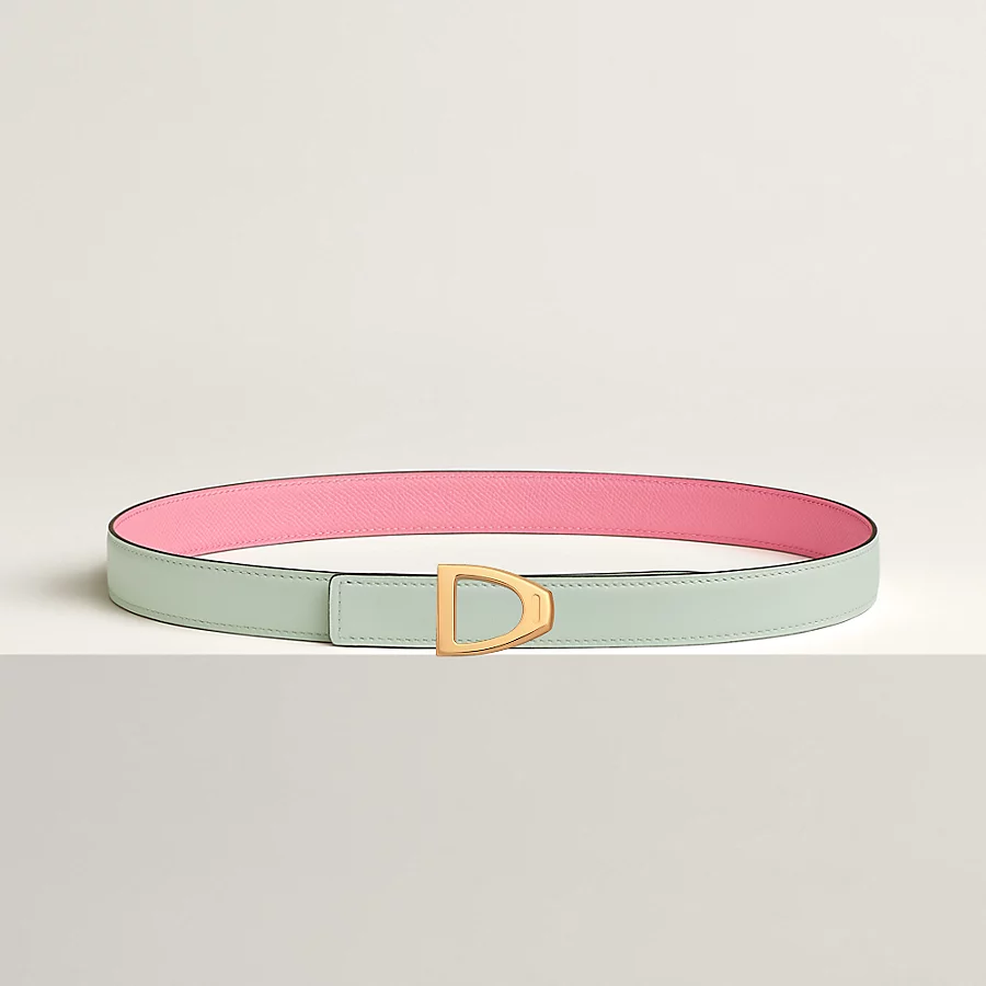 Cavaliere belt buckle & Reversible leather strap 24 mm