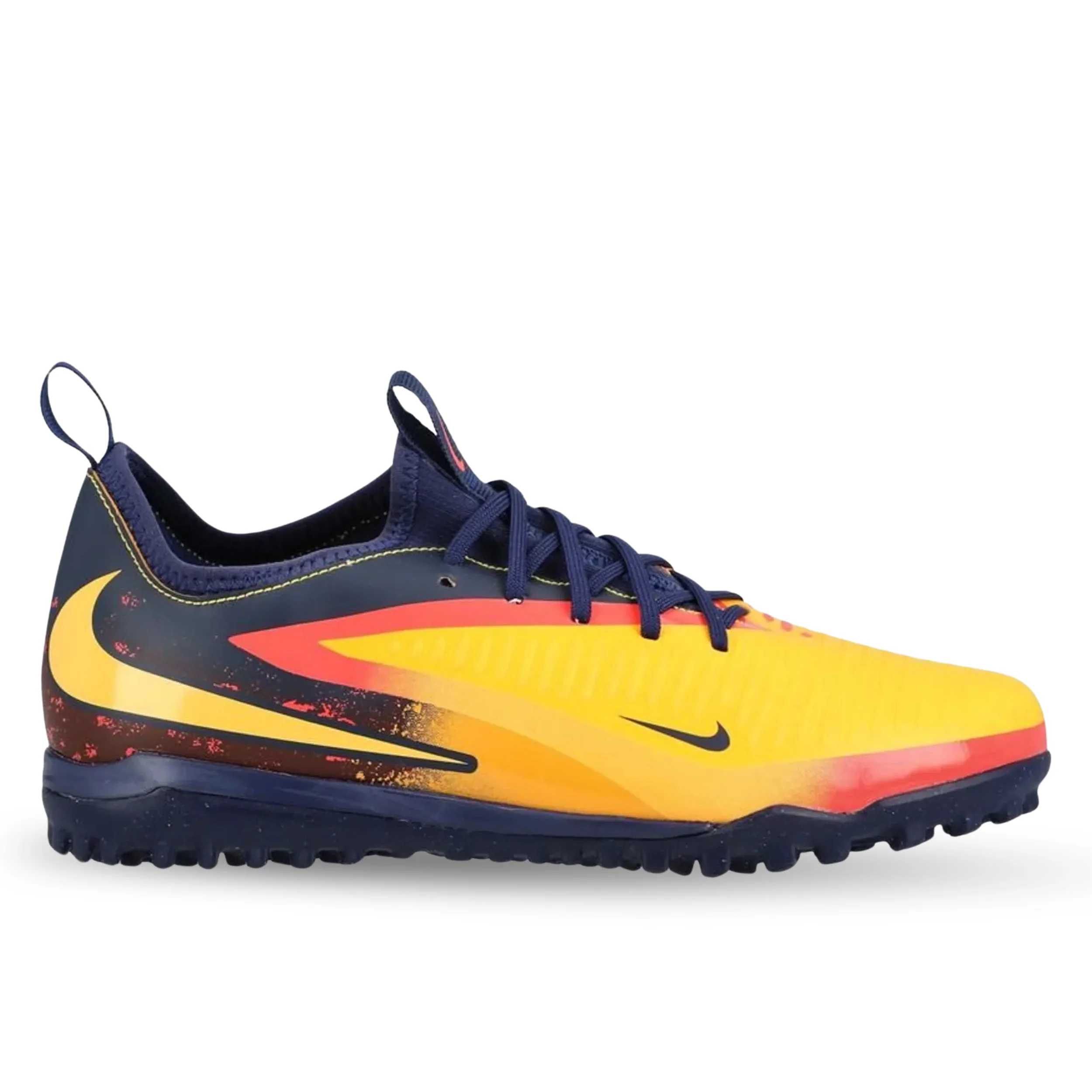 Nike Youth Jr. Phantom 6 Low Academy Erling Haaland Turf Soccer Shoes (Laser Orange/Lemon Venom)