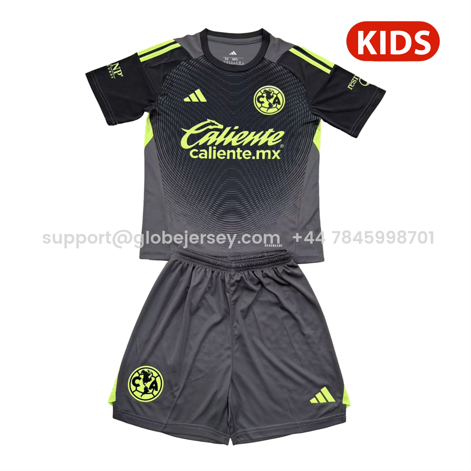 Club América 25-26 Black Goalkeeper Kids Kit