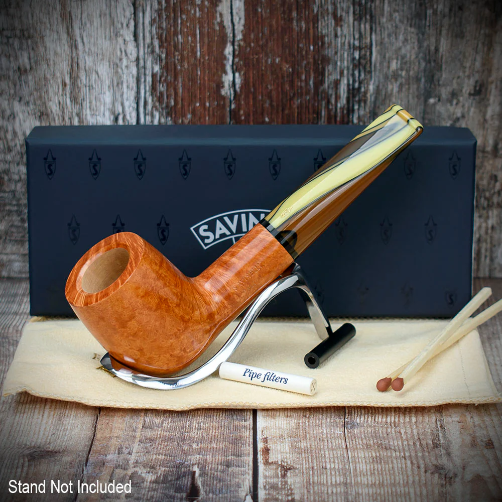 Savinelli Paloma Smooth Brown 101 - 6mm Briar Pipe