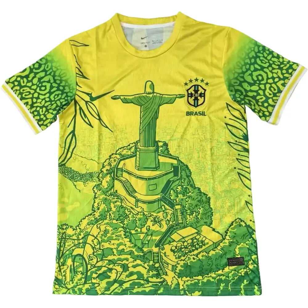 2025-26 Brazil Special Edition Yellow and Green Jersey - Fans Edition