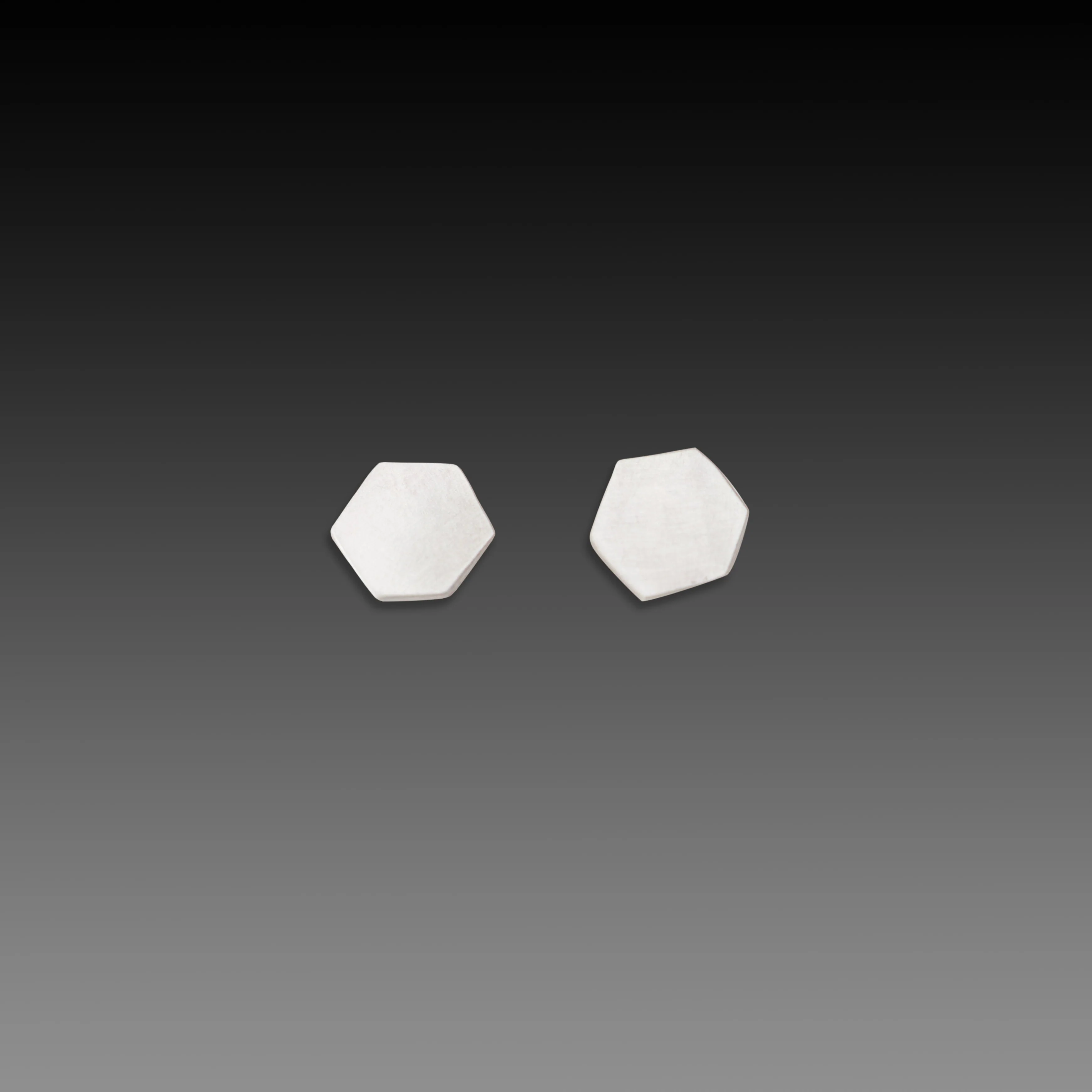 Small Hexagon Stud Earrings