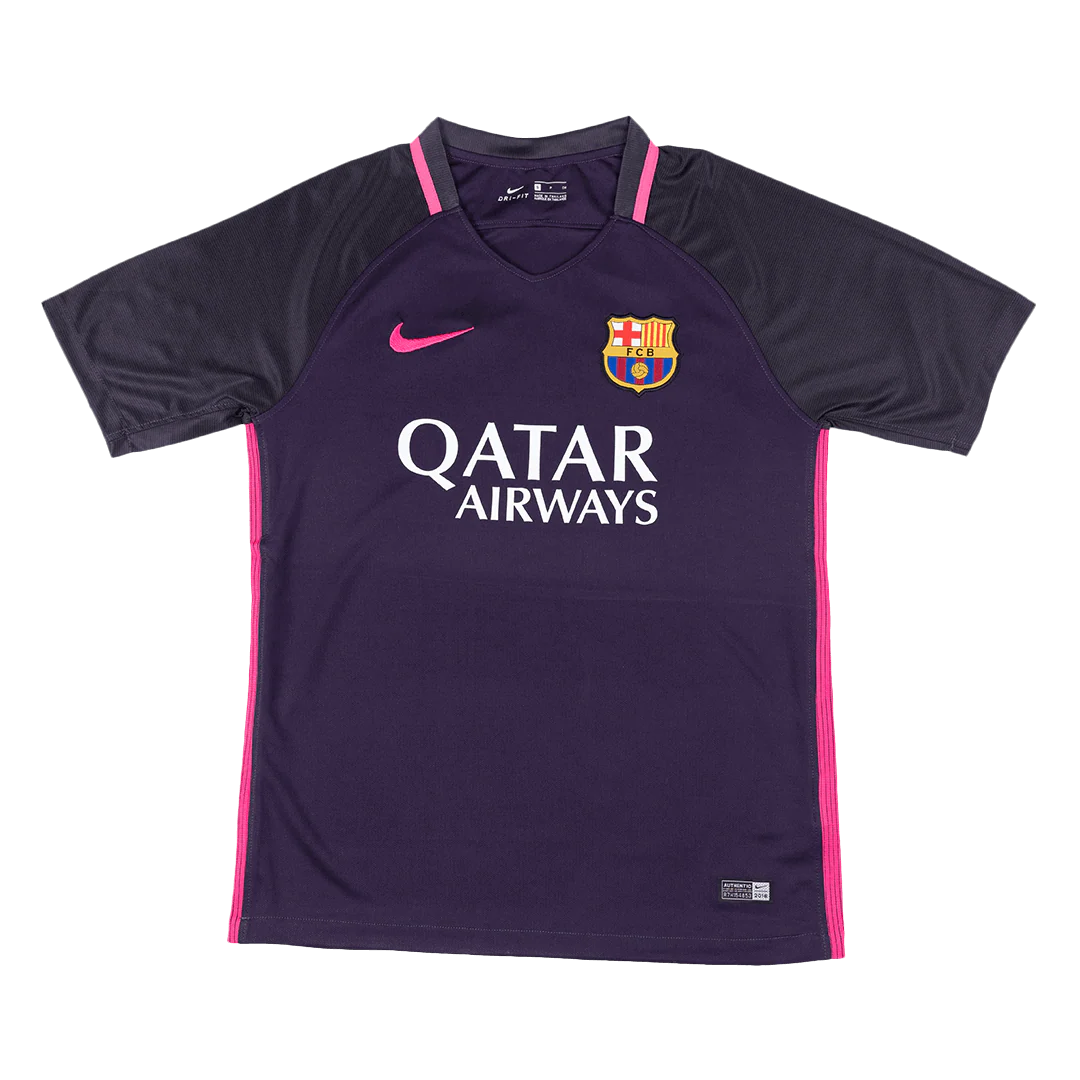 Barcelona 2016/17 Retro Away Soccer Jersey
