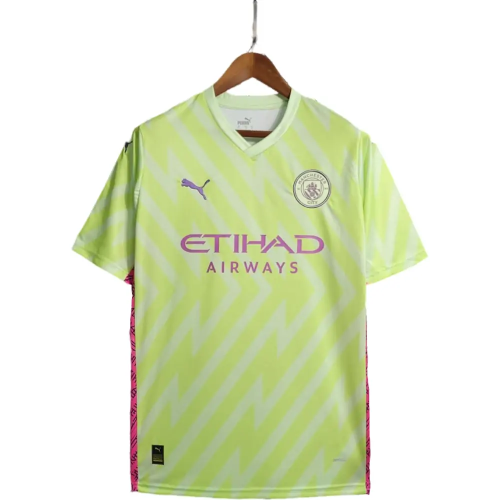 2023/2024 Manchester City Goalkeeper Fluorescent Green Football Shirt 1:1 Thai Quality - Fans Edition