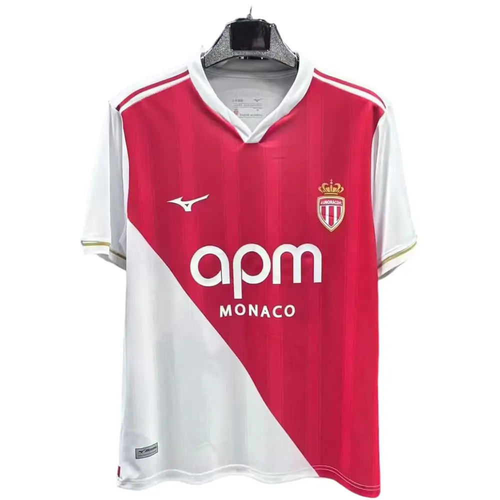 2025-26 AS Monaco Home kit - Short Sleeve Fans Edition