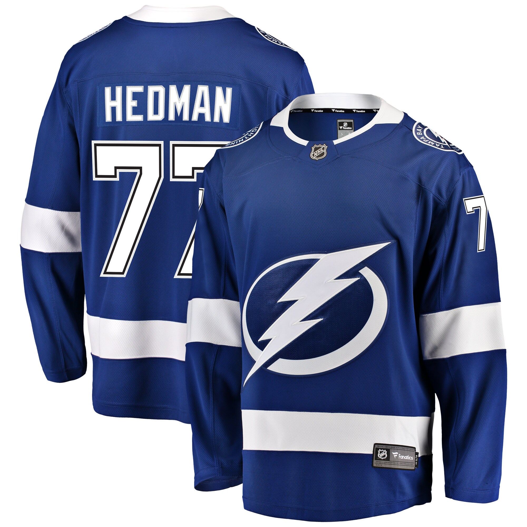 Victor Hedman Tampa Bay Lightning Fanatics Home Premier Breakaway   Jersey – Blue
