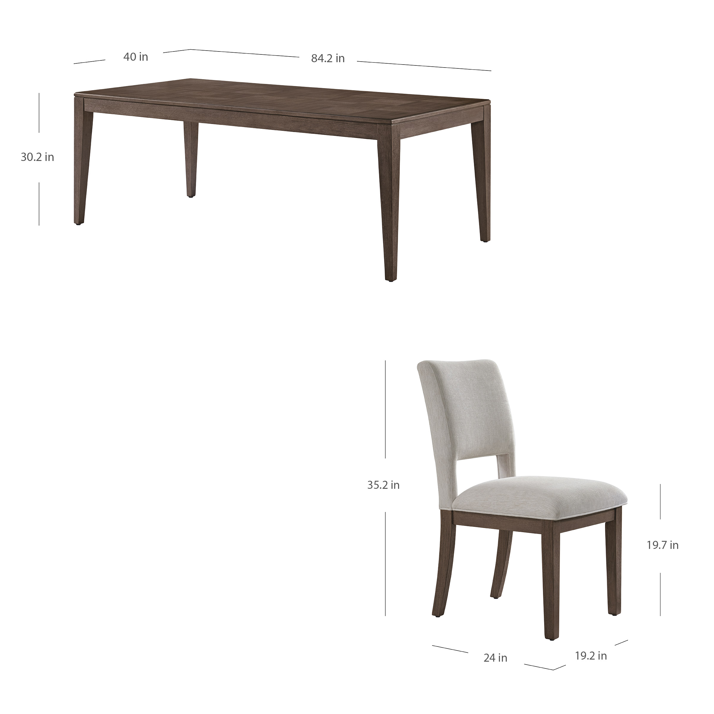 Henredon Morris Falls Dining Table and 6 Chairs