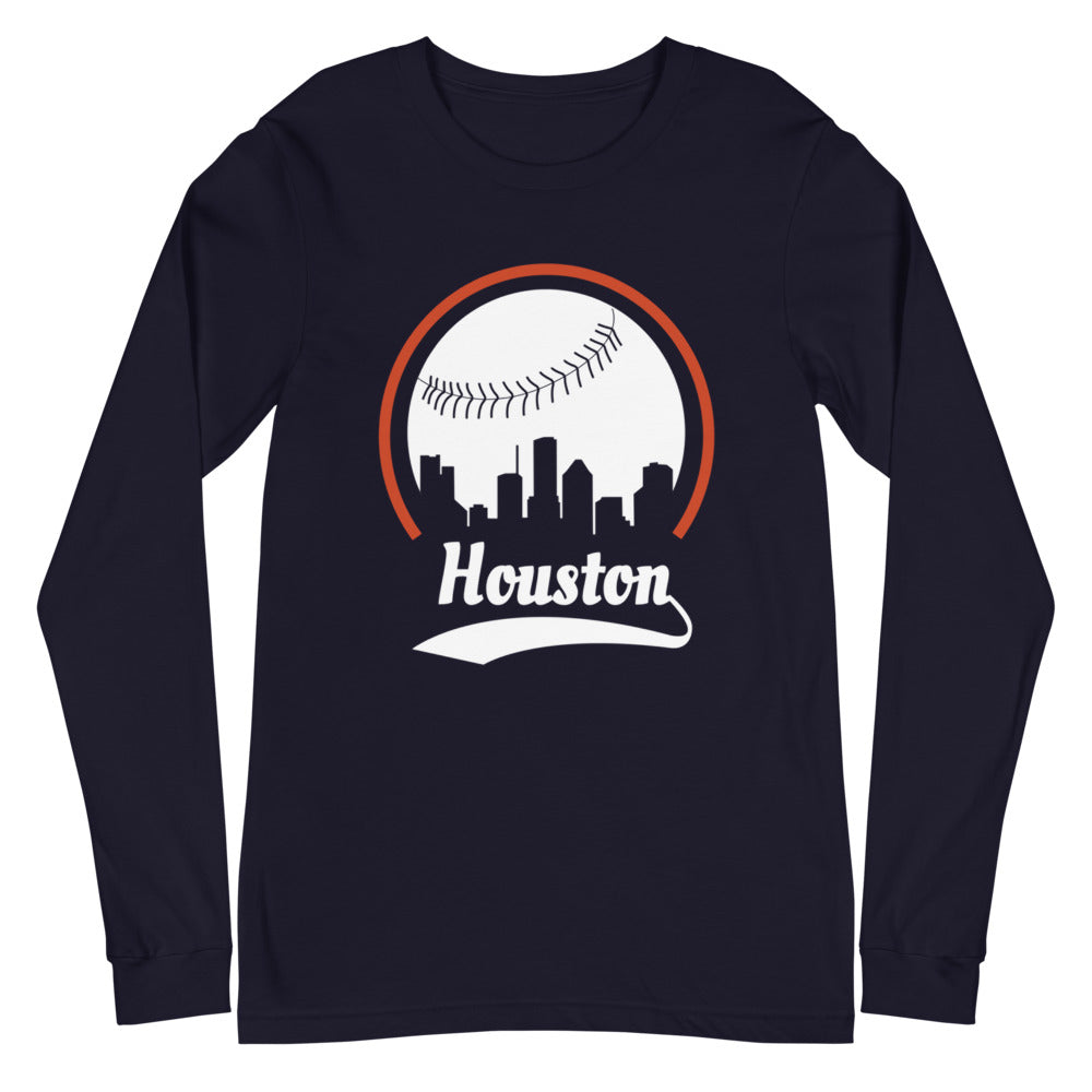 Unisex Houston Astros Baseball Long Sleeve Tee Shirt