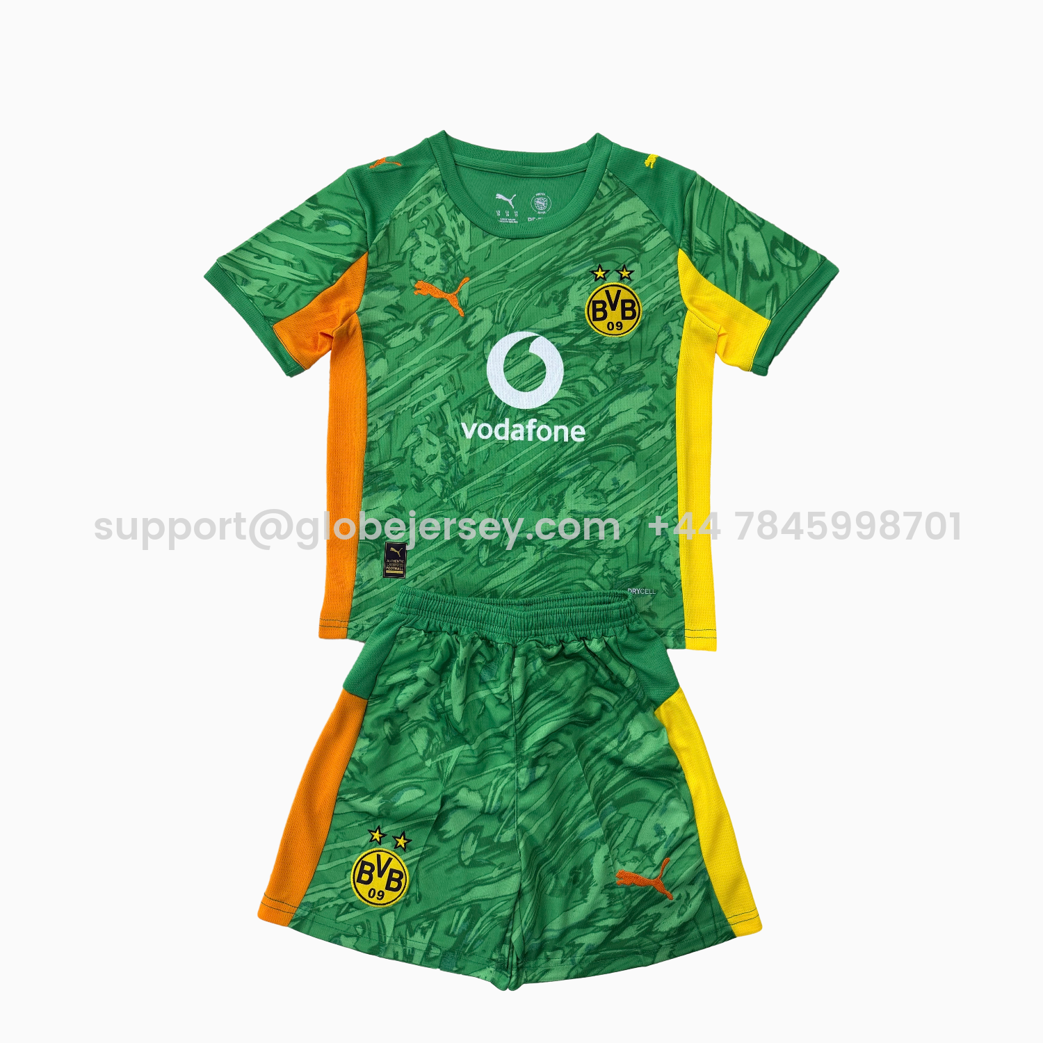 Dortmund 25-26 Green Goalkeeper Men's Adult Jersey Set - Fans Version