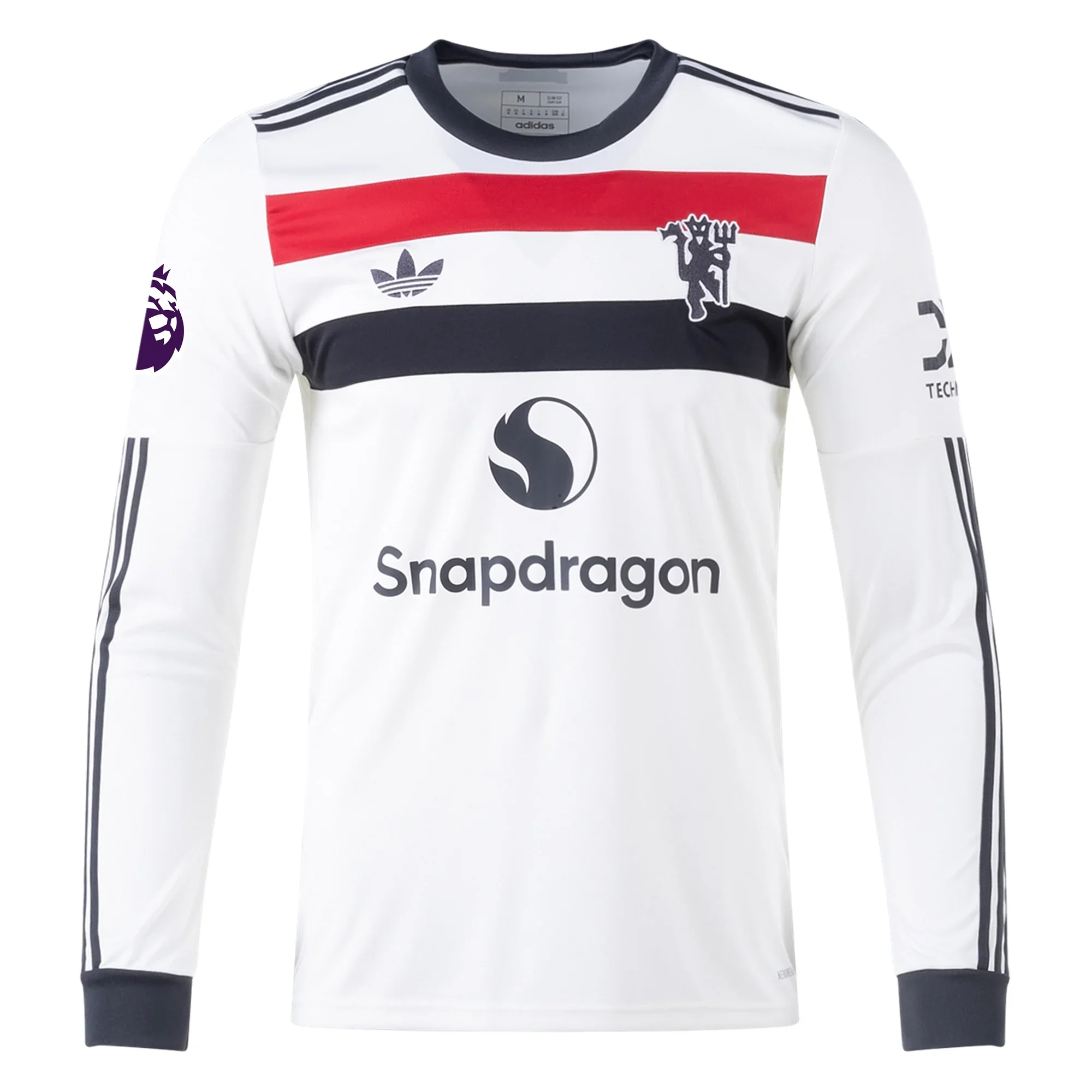 adidas Manchester United Mason Mount Third Long Sleeve Jersey w/ EPL Patch 24/25 (Off White)