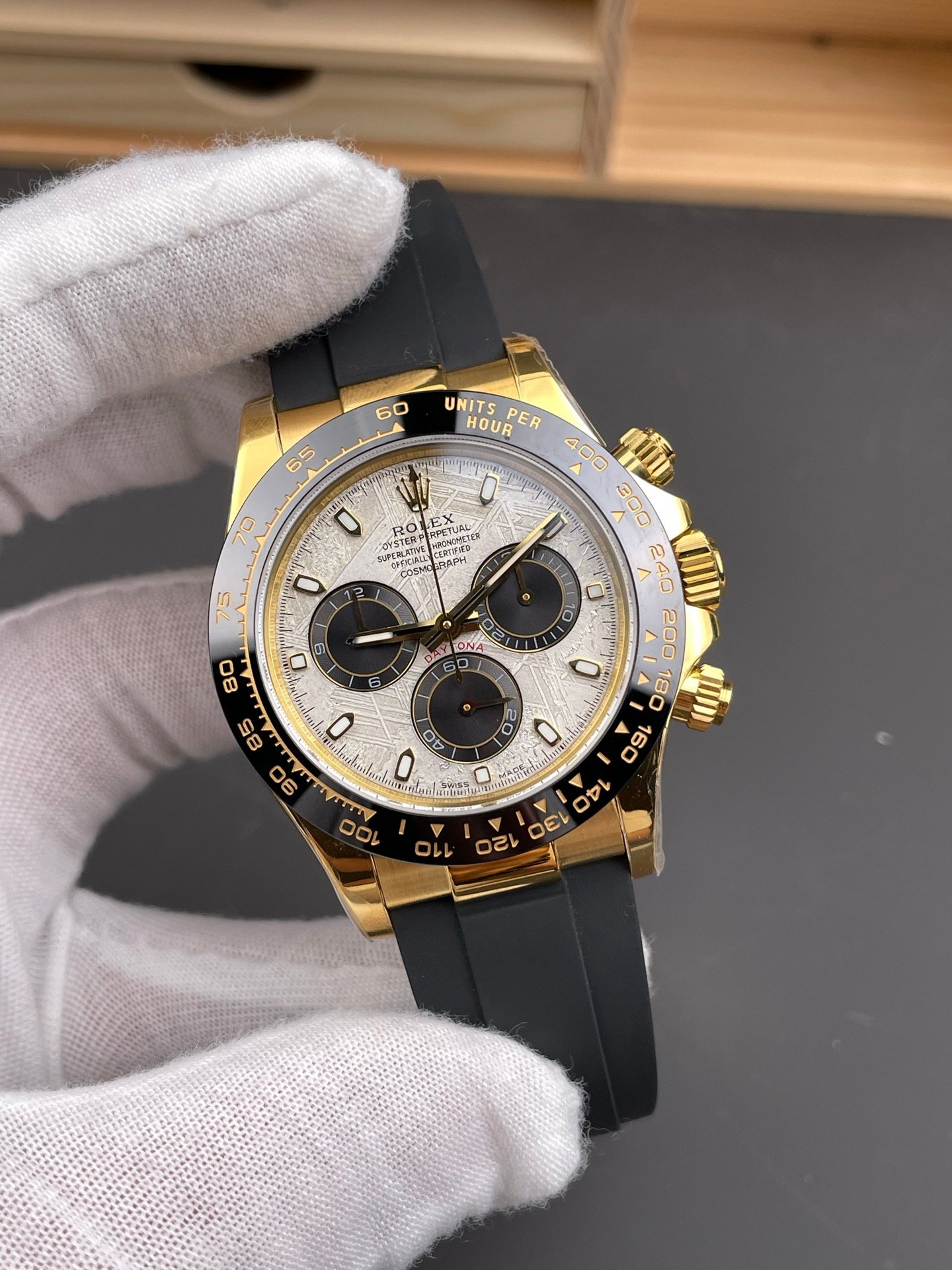 Rolex Daytona Gold Meteorite