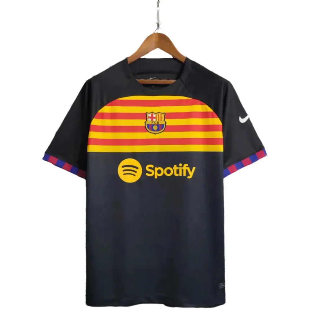 2023/24 Barcelona black training fan jersey