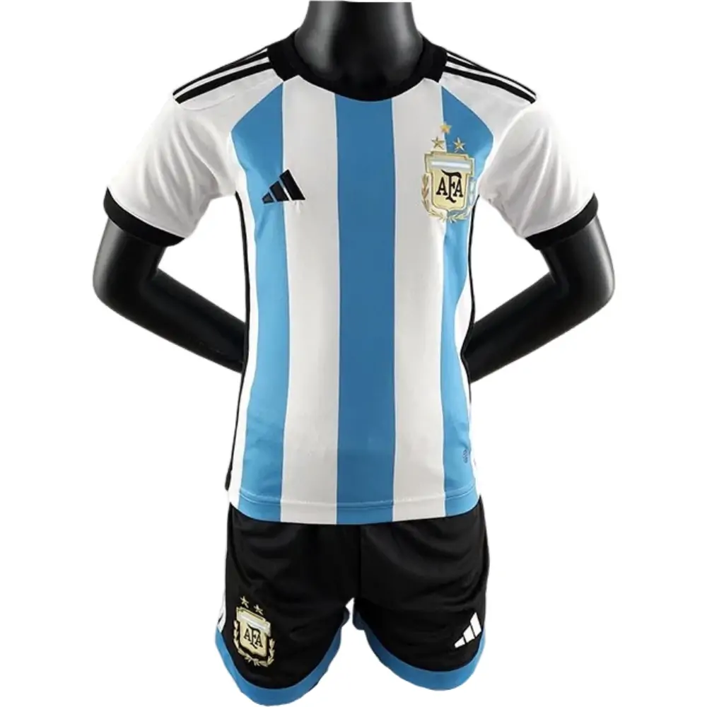 2022 FIFA World Cup Argentina National Team Home Jersey Kids Size