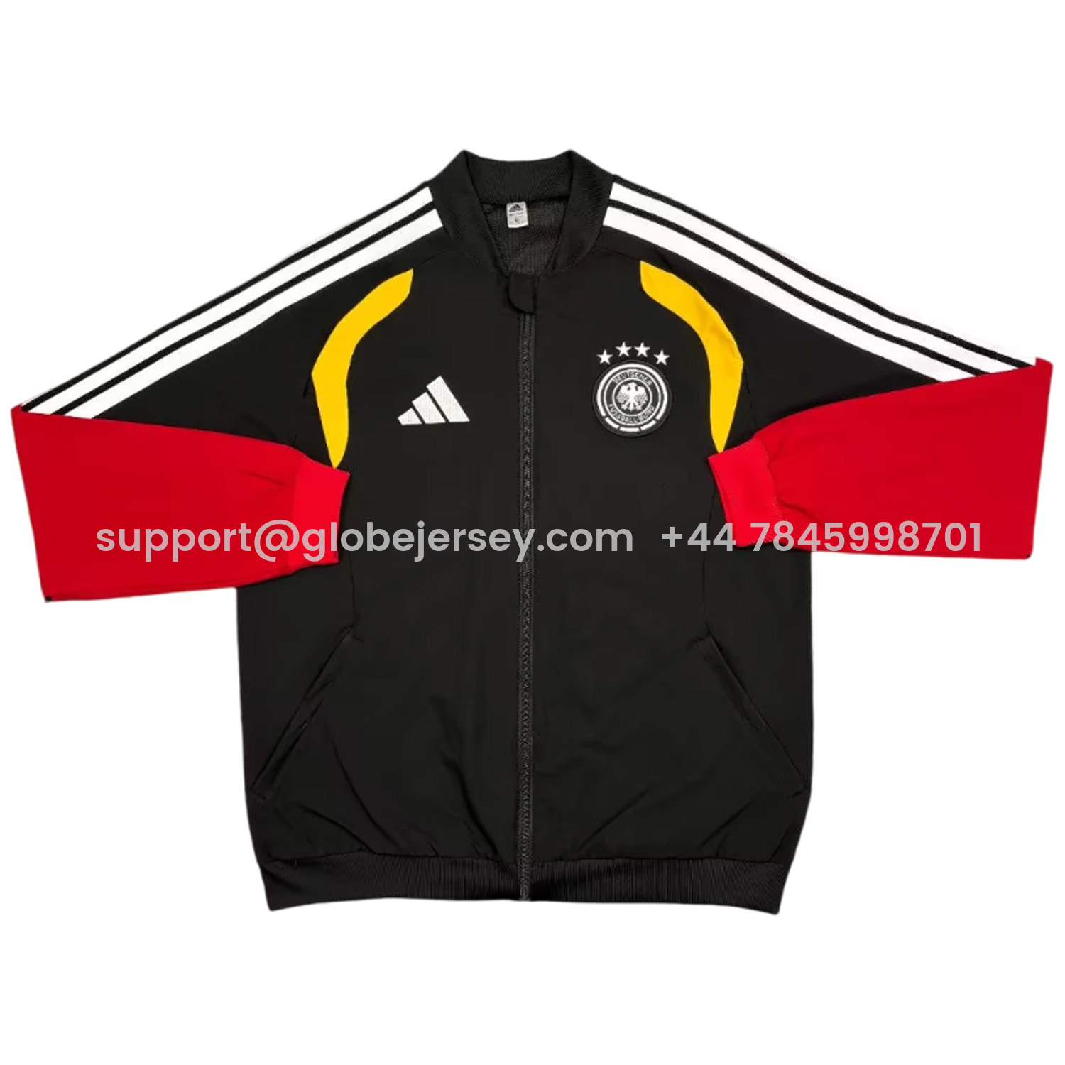 Germany 2026 Windbreaker Jacket - Black And Red