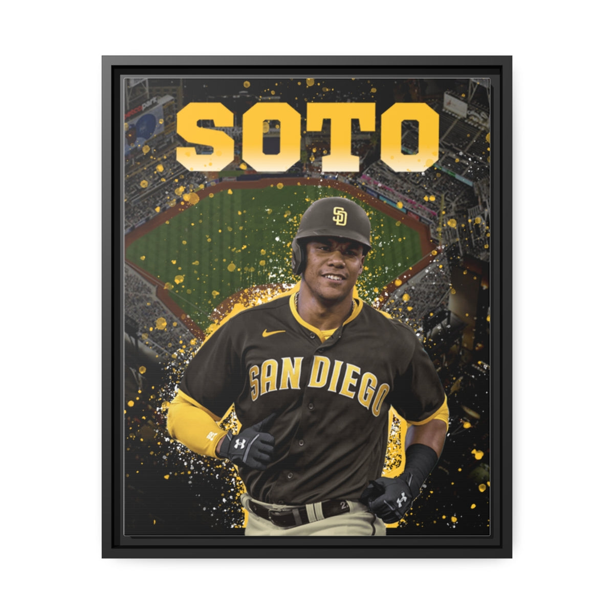 Juan Soto San Diego Padres Petco Park Premium Wall Art Framed Canvas