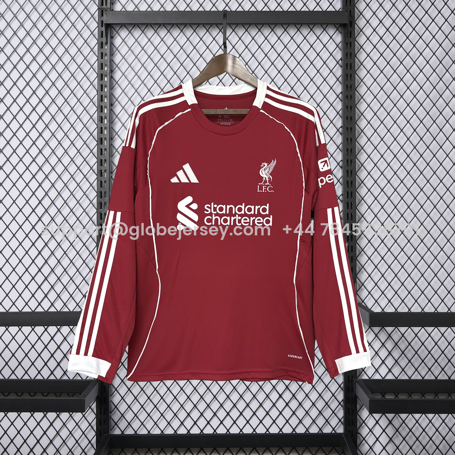 Liver.pool 25-26 Home Long Sleeves Jersey - Fans Version