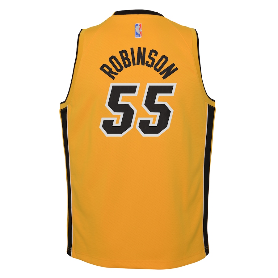 Youth Miami Heat Duncan Robinson  Trophy Gold 2020/21 Swingman  Jersey - Earned Edition
