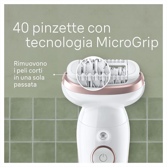 BRAUN - Epilatore SILK-ÉPIL 9 9-000-BIANCO/ROSA
