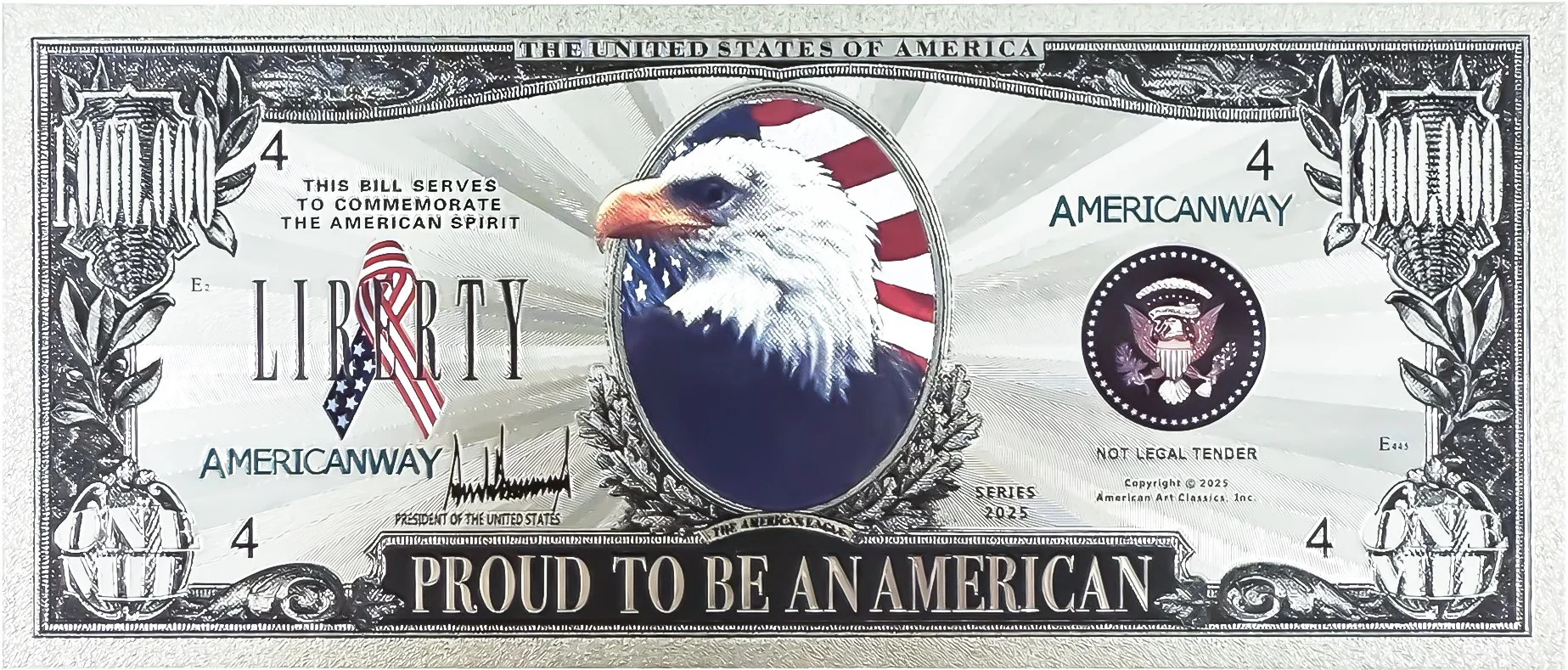 One Million Silver Eagle Bill