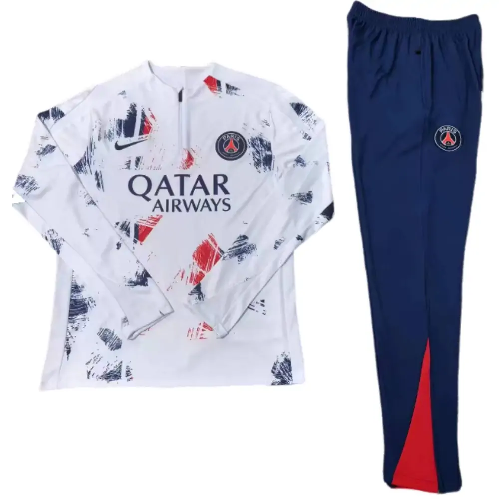 2024-25 New Season Paris White [Camouflage] Children's Training Suit