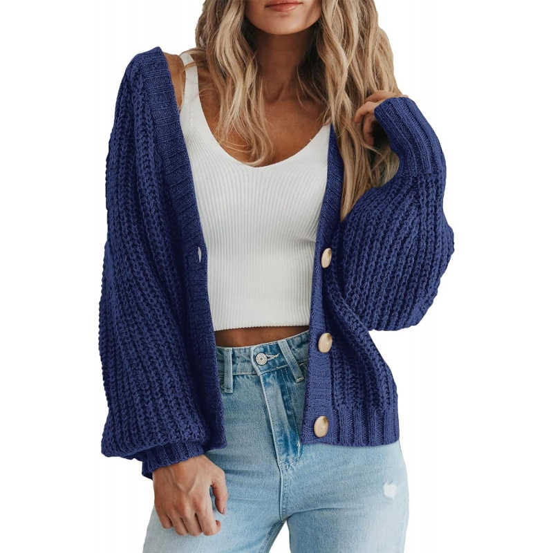 Women's Chunky Knit Open Front Sweater