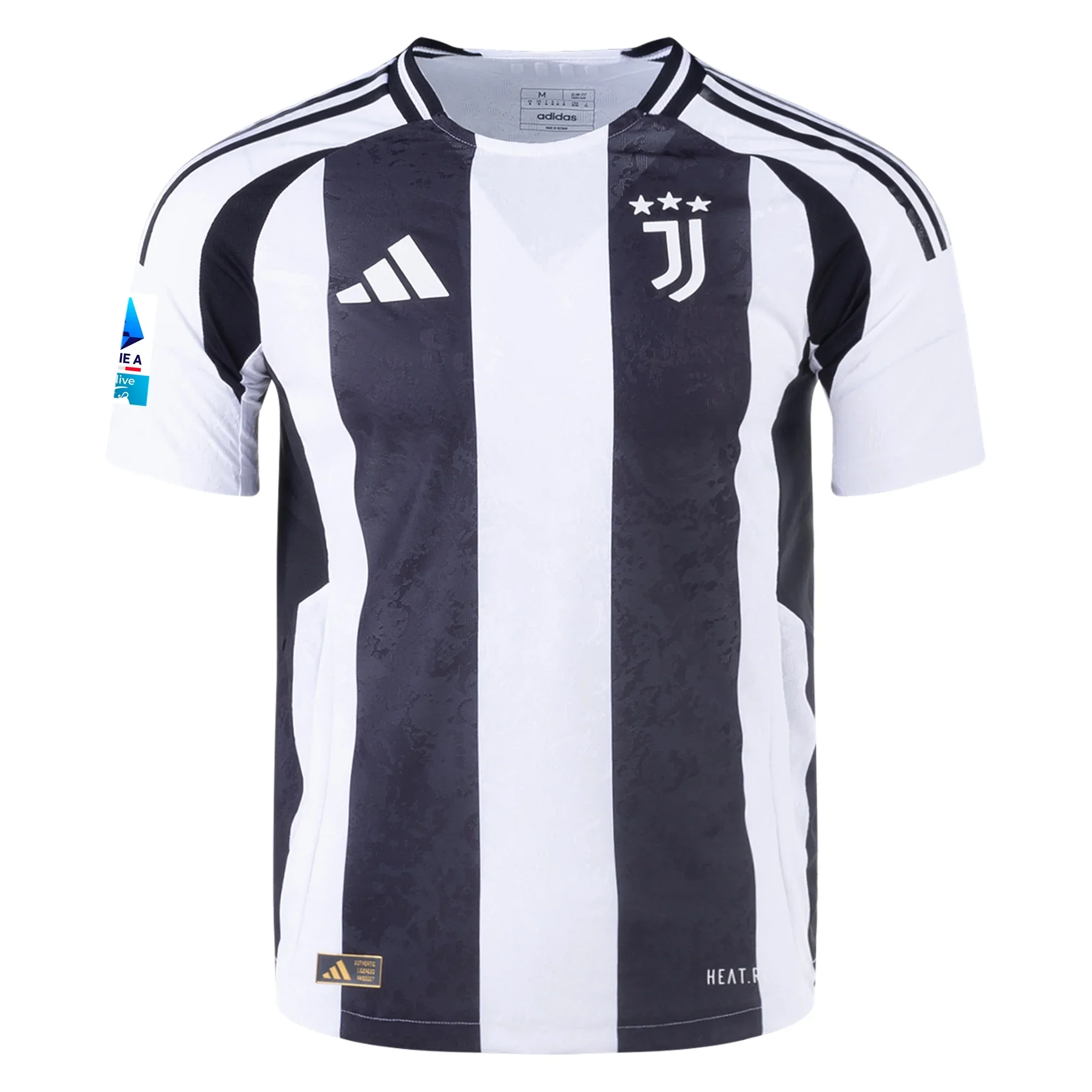 adidas Juventus Authentic Weston McKennie Home Jersey w/ Serie A Patch 24/25 (White/Black)